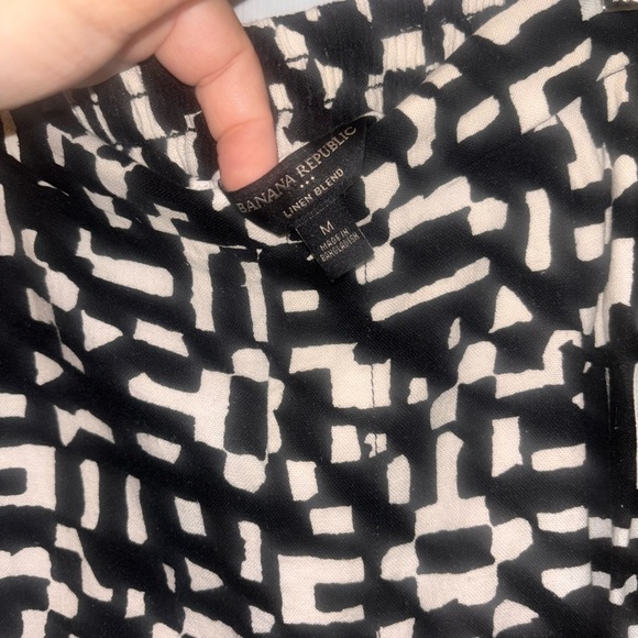 Banana republic LINEN-BLEND PULL-ON WIDE-LEG CROPPED PANT SZ 8​​ - Picture 5 of 13